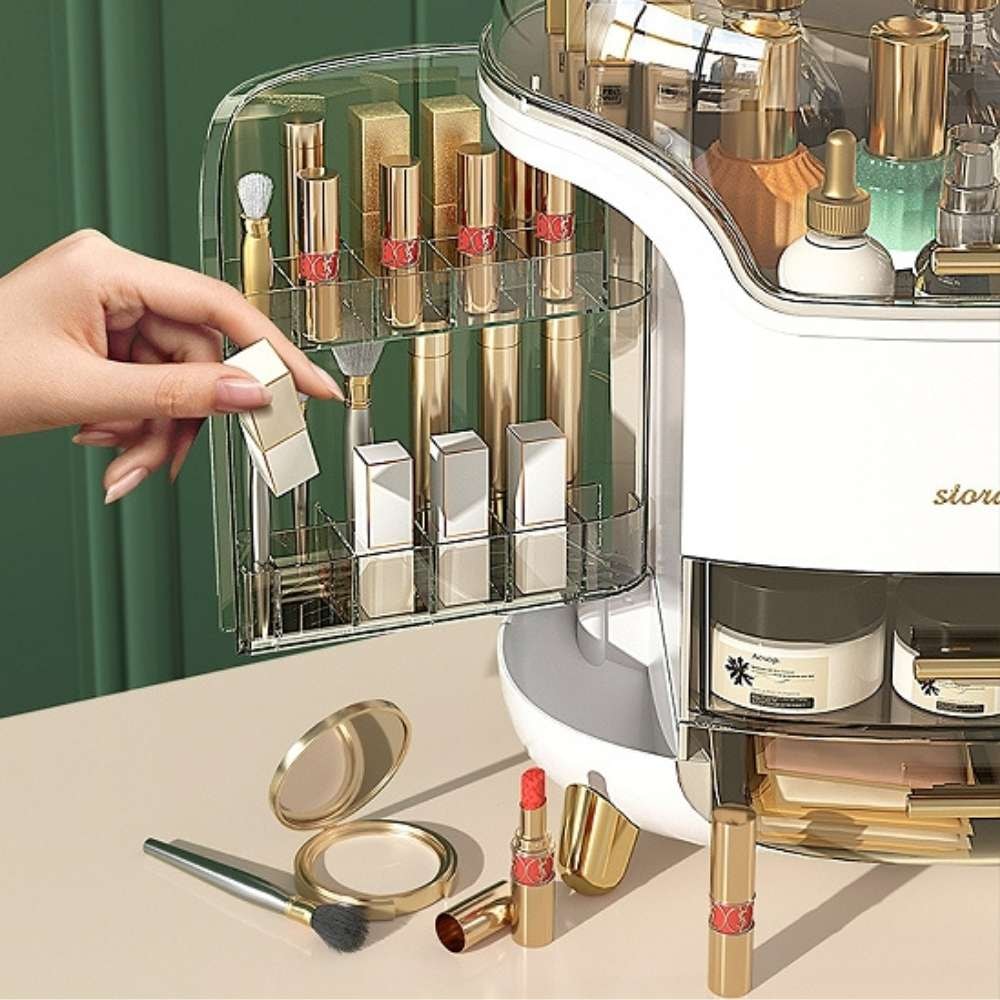 Organizador de Maquiagem e Cosméticos Portátil Deluxe