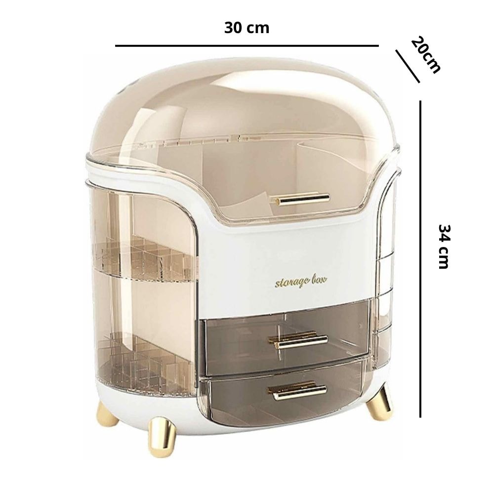 Organizador de Maquiagem e Cosméticos Portátil Deluxe
