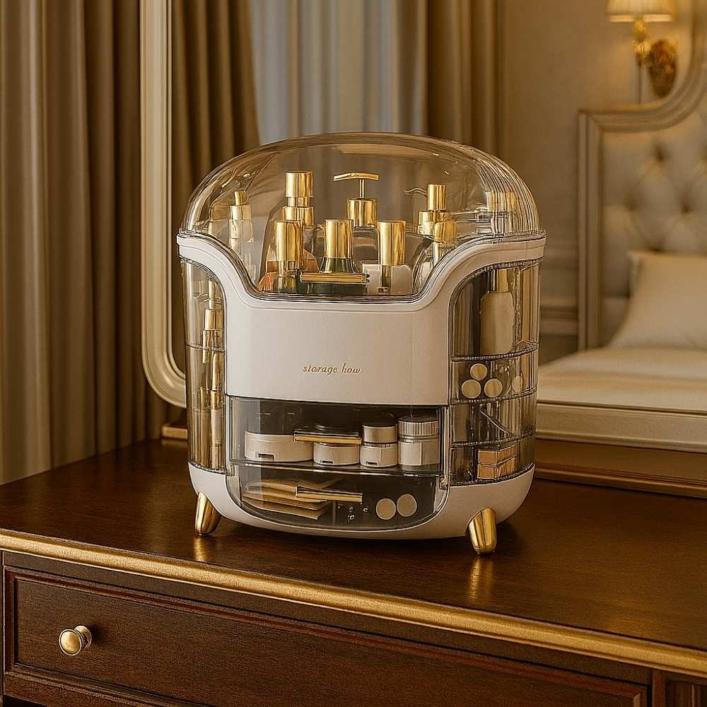 Organizador de Maquiagem e Cosméticos Portátil Deluxe