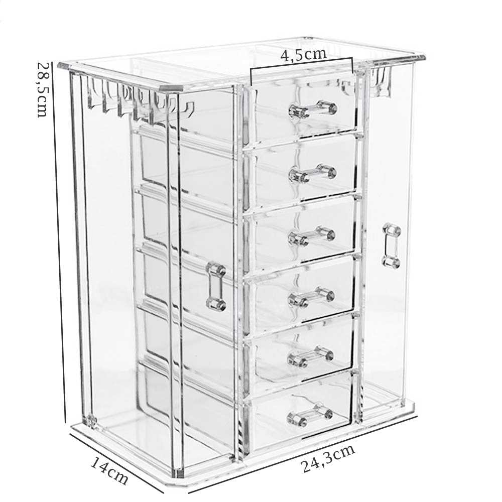 Organizador de Maquiagem e Joias Organizador de Maquiagem e Joias
