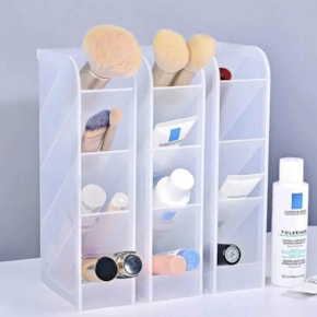 Organizador de Mesa Multiuso com 4 divisórias - 2 ou 4 Unidades