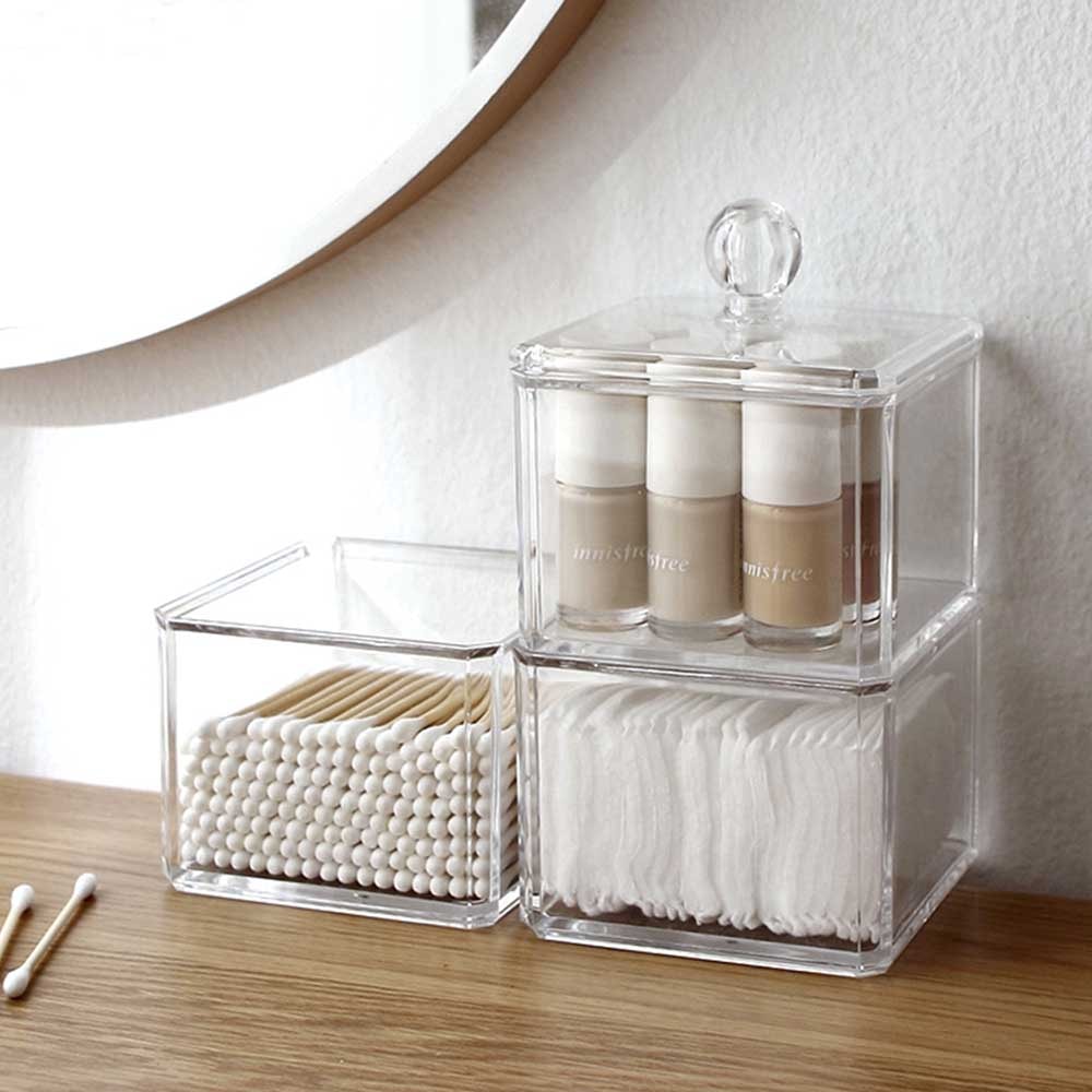 Organizador de Utensílios em Acrílico Triplo Organizador de Utensílios em Acrílico Triplo