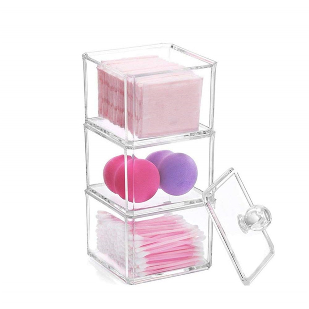 Organizador de Utensílios em Acrílico Triplo Organizador de Utensílios em Acrílico Triplo