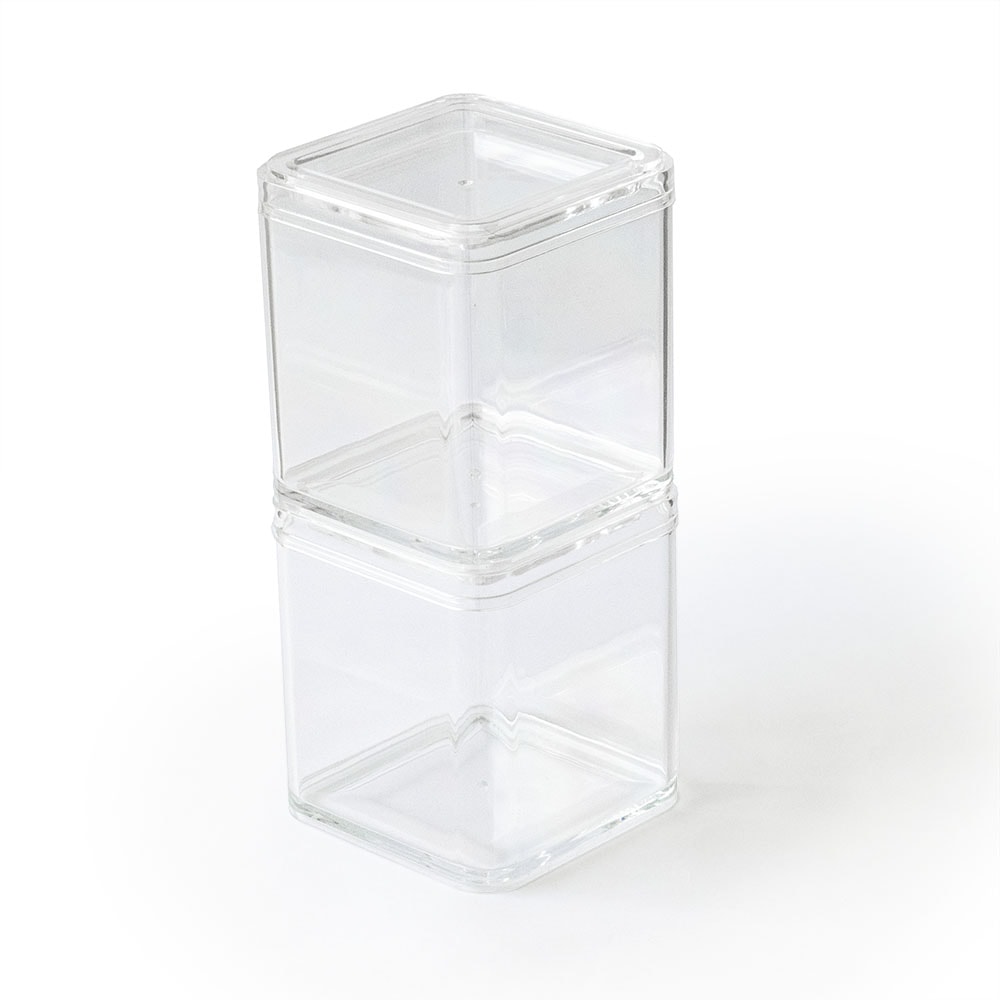 Organizador Duplo em Acrílico para Maquiagem e Cosméticos Organizador Duplo em Acrílico para Maquiagem e Cosméticos