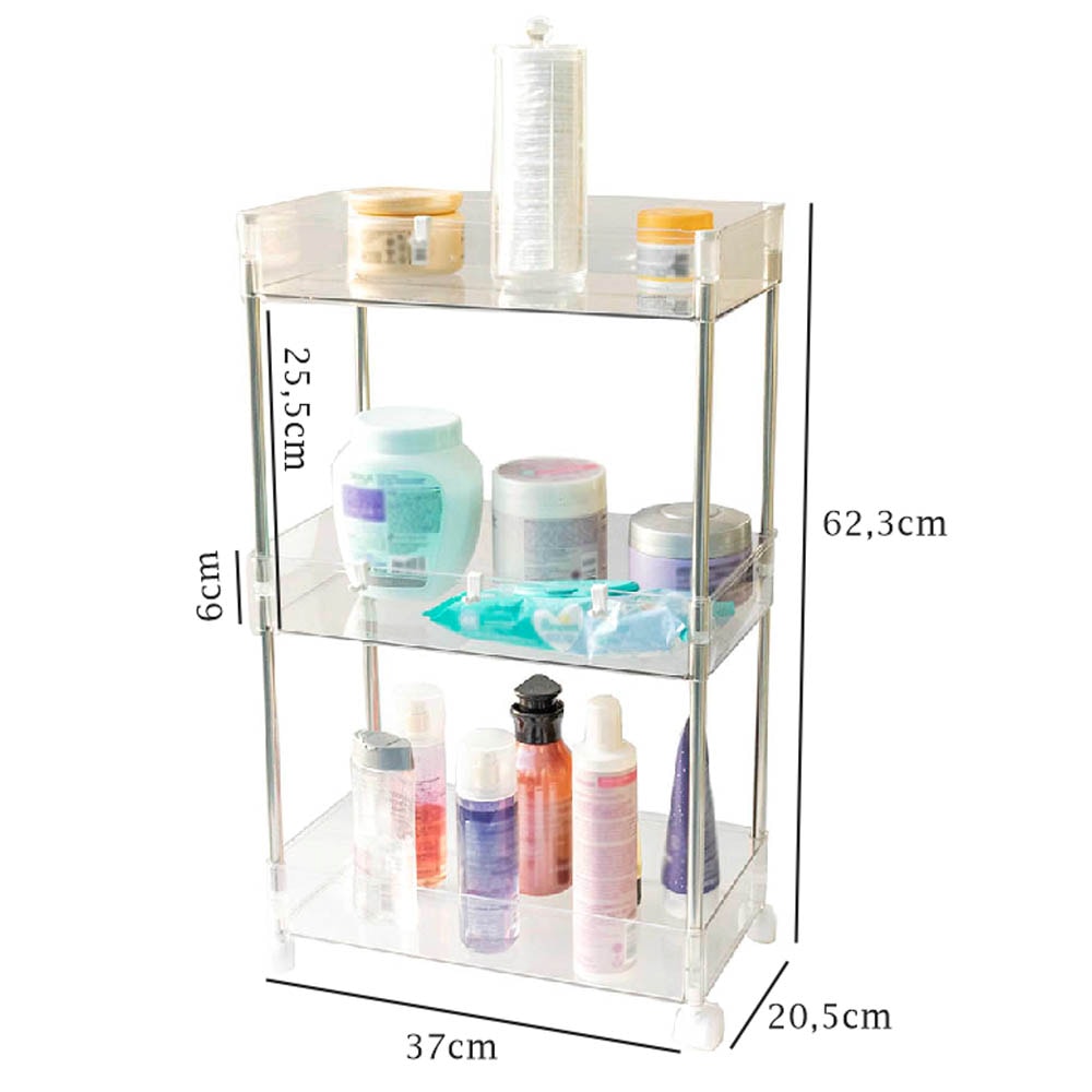 Organizador em Acrílico com 3 Andares Organizador em Acrílico com 3 Andares