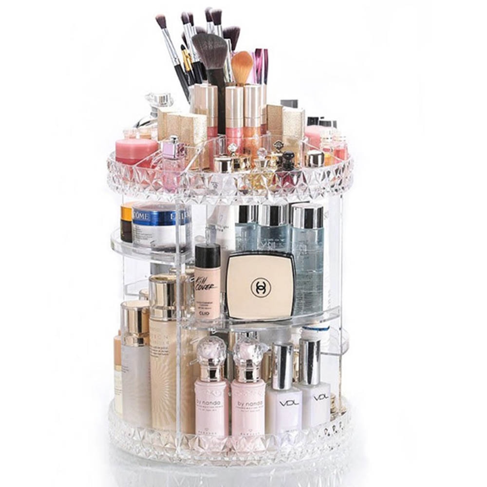 Organizador Giratório para Maquiagem e Cosméticos Diamond Organizador Giratório para Maquiagem e Cosméticos Diamond