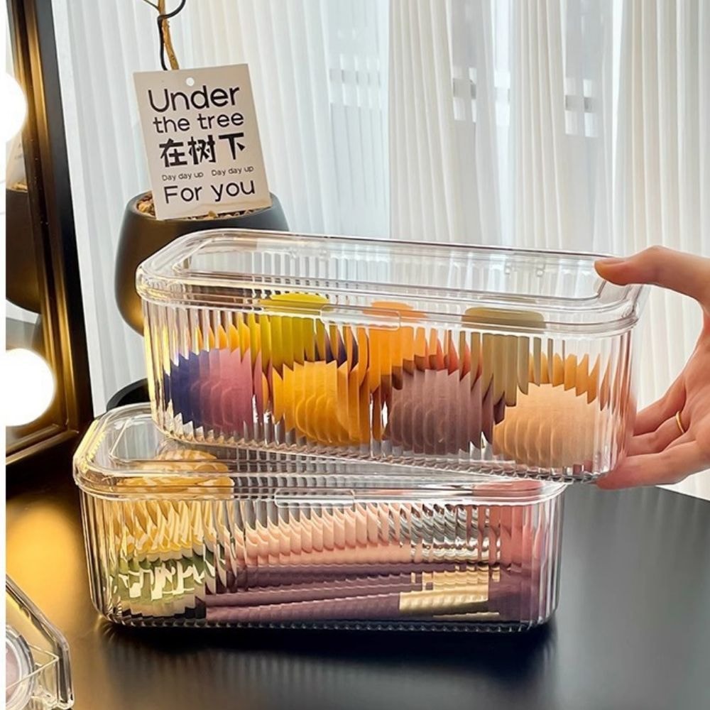 Organizador Lines Transparente de Acrílico com Tampa Organizador Lines Transparente de Acrílico com Tampa