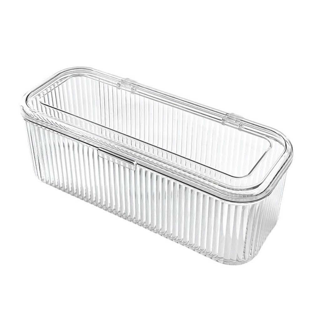 Organizador Lines Transparente de Acrílico com Tampa Organizador Lines Transparente de Acrílico com Tampa