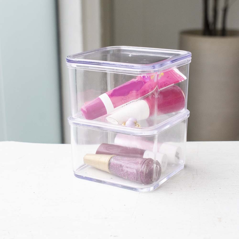 Organizador Multiuso Duplo de Acrílico Organizador Multiuso Duplo de Acrílico