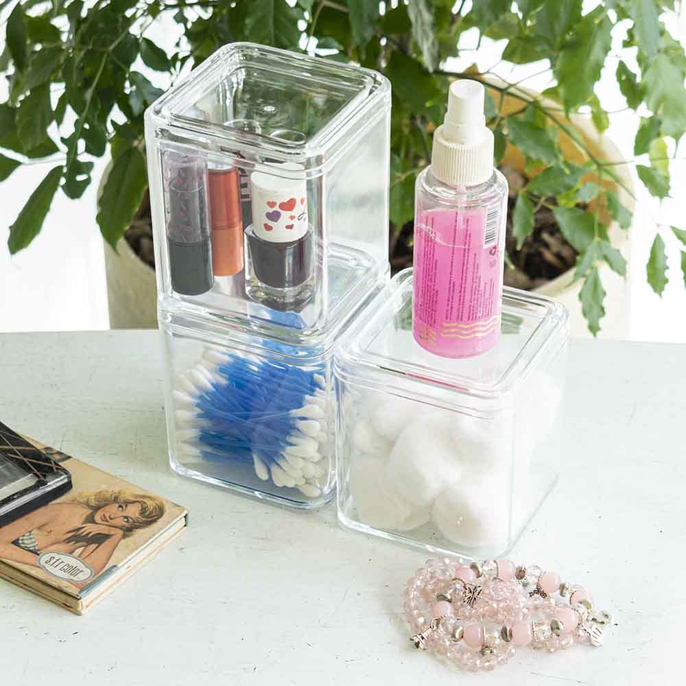 Organizador Triplo em Acrílico para Maquiagem e Acessórios Organizador Triplo em Acrílico para Maquiagem e Acessórios