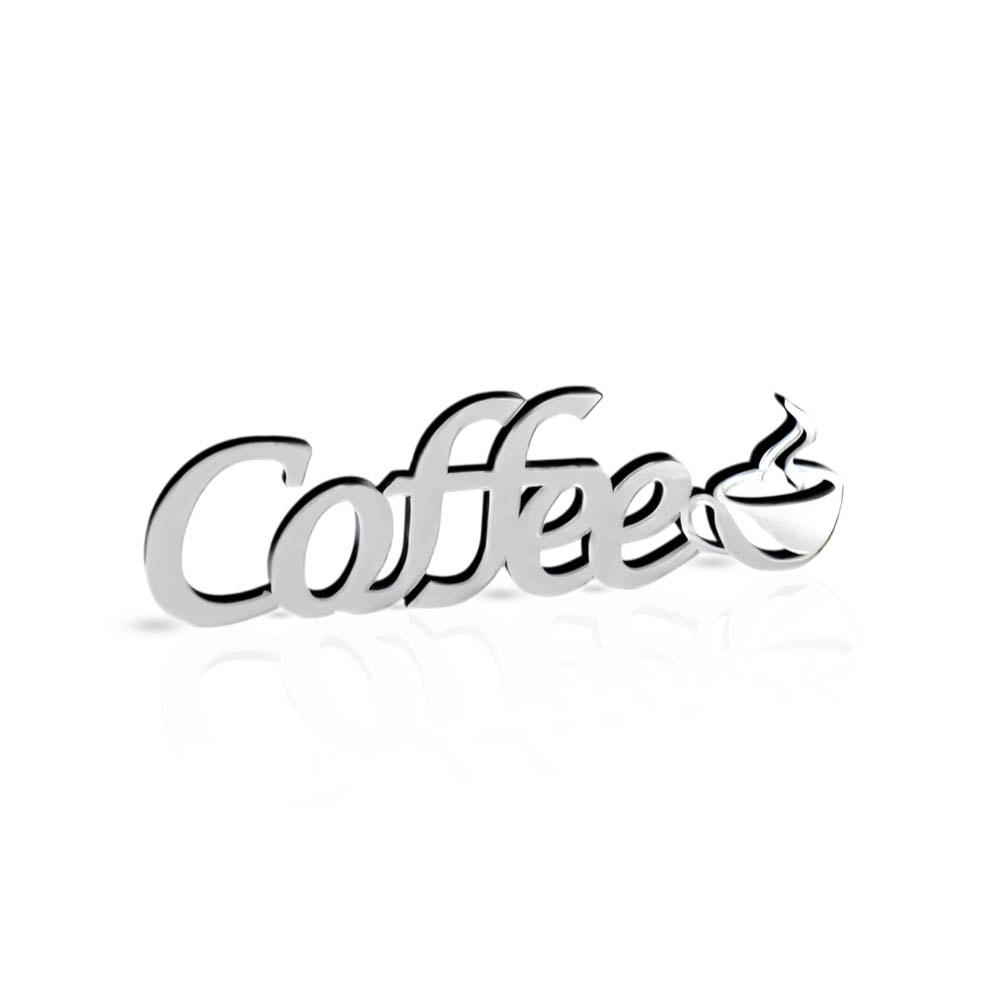 Palavra Decorativa em Acrílico Espelhado Coffee