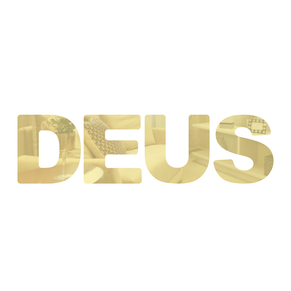 Palavra em Acrílico Espelhado - Deus Palavra em Acrílico Espelhado - Deus