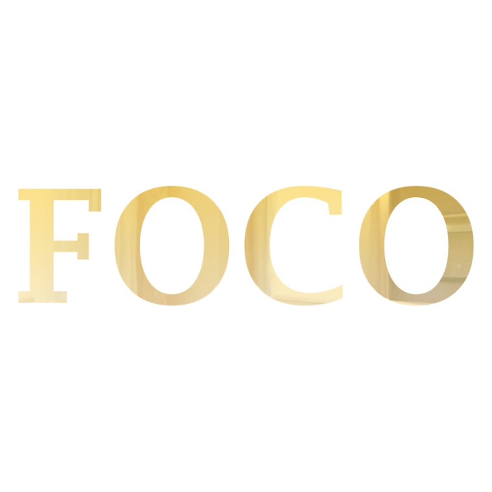 Palavra em Acrílico Espelhado - Foco Palavra em Acrílico Espelhado - Foco