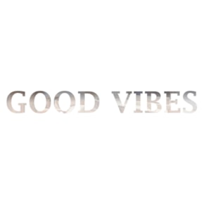 Palavra em Acrílico Espelhado - Good Vibes