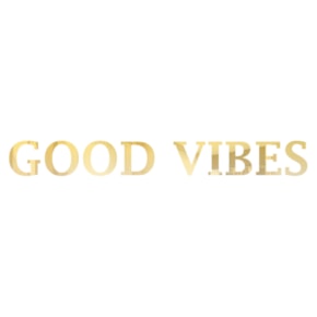 Palavra em Acrílico Espelhado - Good Vibes