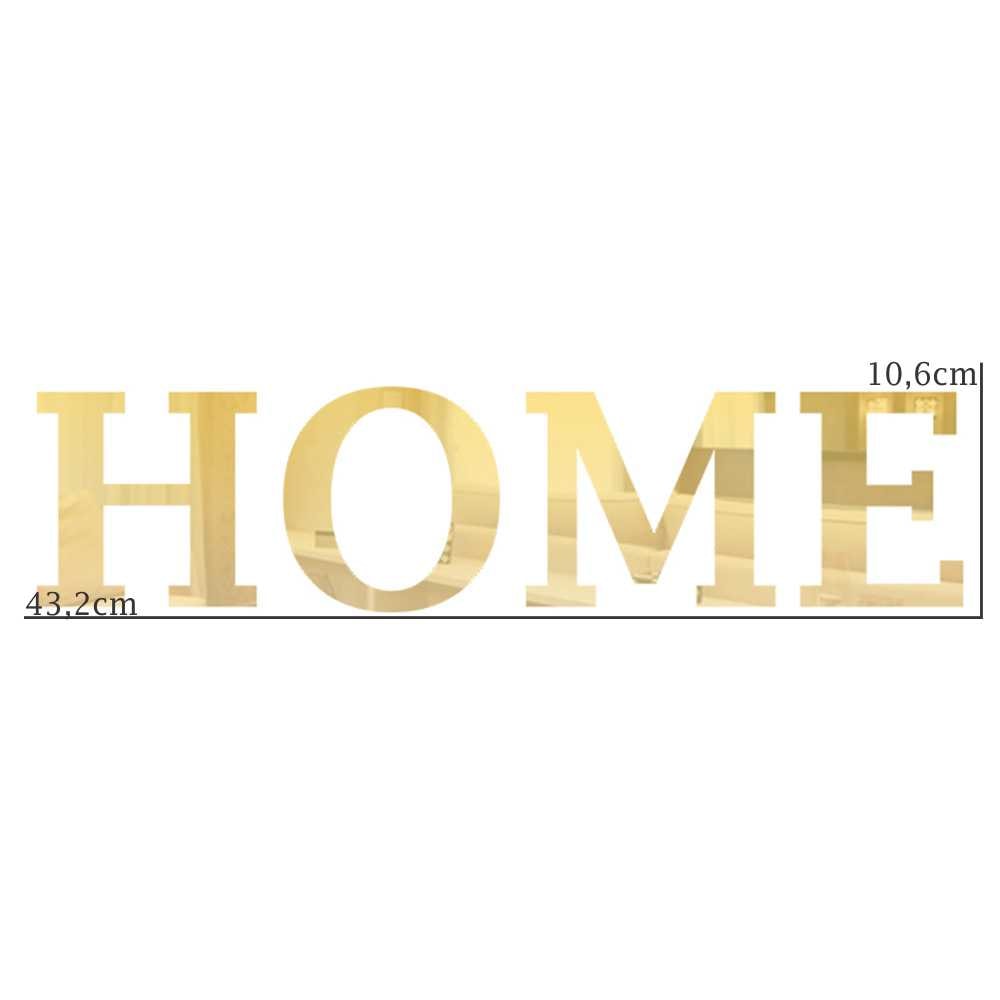 Palavra em Acrílico Espelhado - Home Palavra em Acrílico Espelhado - Home