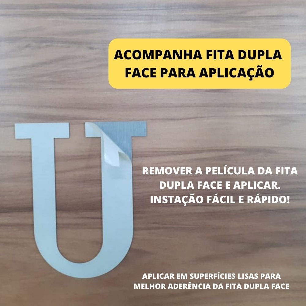 Palavra em Acrílico Espelhado Jesus - Modelo 1 com 70cm altura Palavra em Acrílico Espelhado Jesus - Modelo 1 com 70cm altura