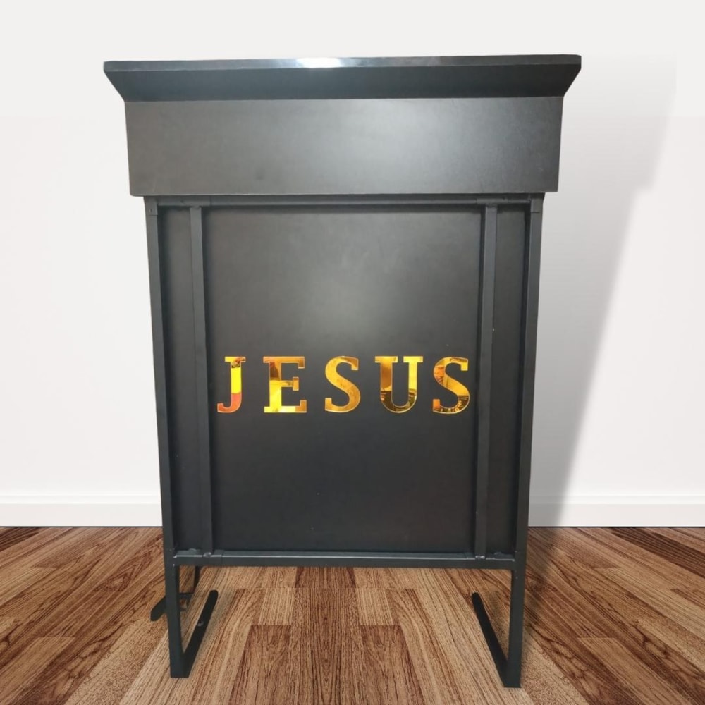 Palavra em Acrílico Espelhado Jesus - Modelo 1 com 70cm altura Palavra em Acrílico Espelhado Jesus - Modelo 1 com 70cm altura