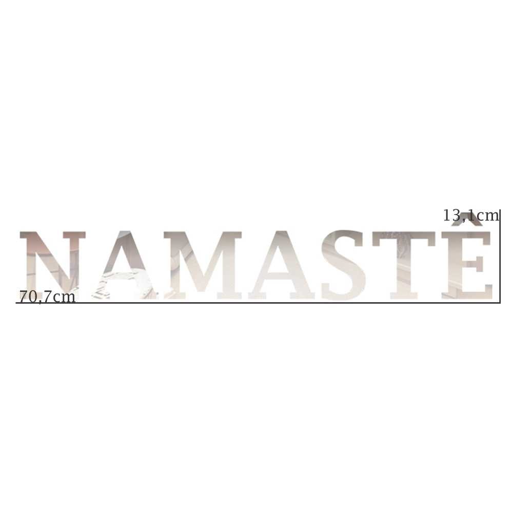 Palavra em Acrílico Espelhado - Namastê Palavra em Acrílico Espelhado - Namastê