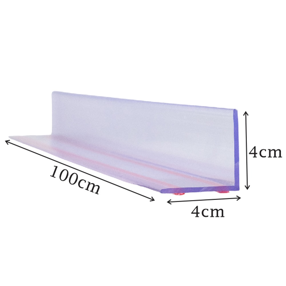 Perfil Cantoneira Aparador de Gondolas em PVC - 100cm Perfil Cantoneira Aparador de Gondolas em PVC - 100cm