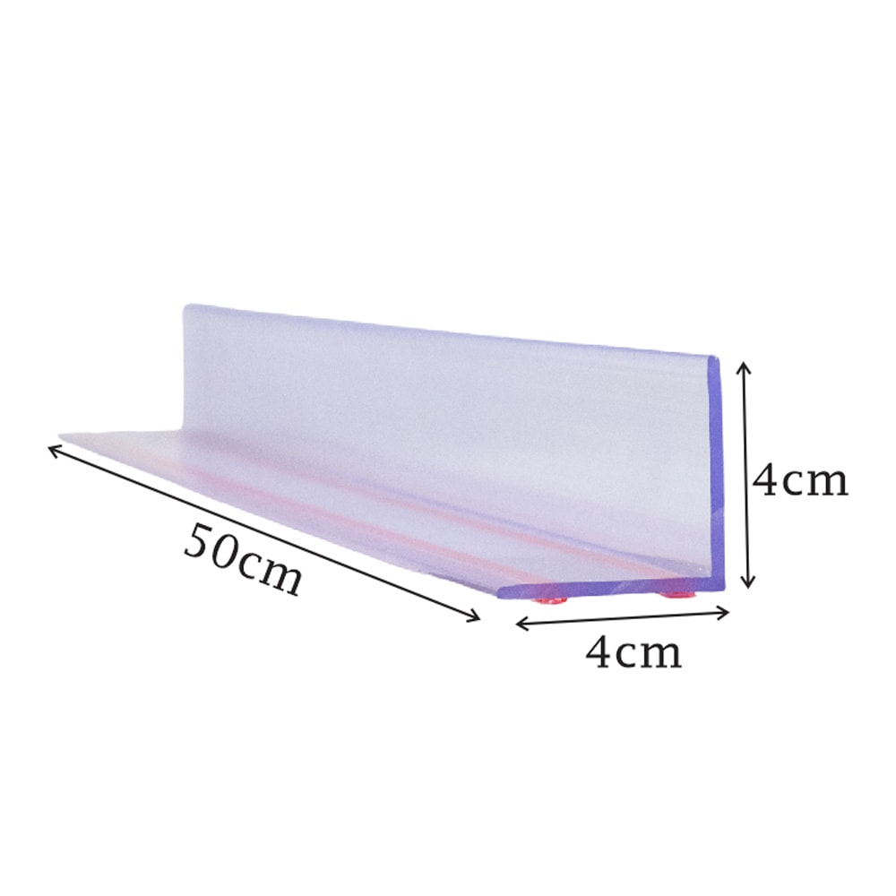 Perfil Cantoneira Aparador de Gondolas em PVC - 50cm Perfil Cantoneira Aparador de Gondolas em PVC - 50cm