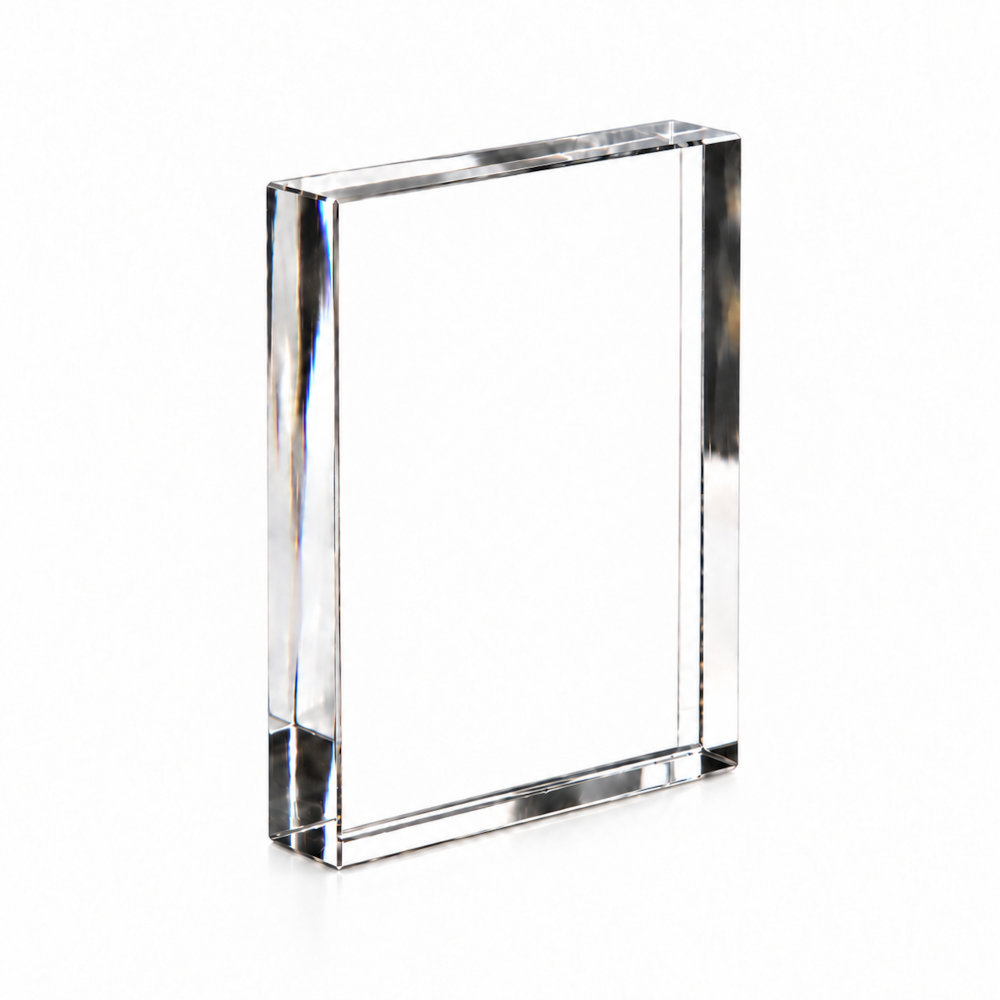 Placa Acrílico Premium Acabamento Polido Lapidado 15x21cm 20mm