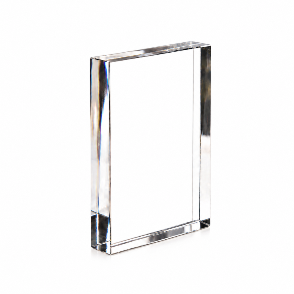 Placa Acrílico Premium Acabamento Polido Lapidado 21x30cm 20mm