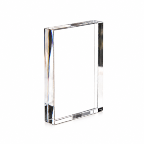 Placa Acrílico Premium Acabamento Polido Lapidado 21x30cm 20mm