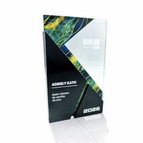 Placa de Homenagem em Acrílico Premium Personalizado