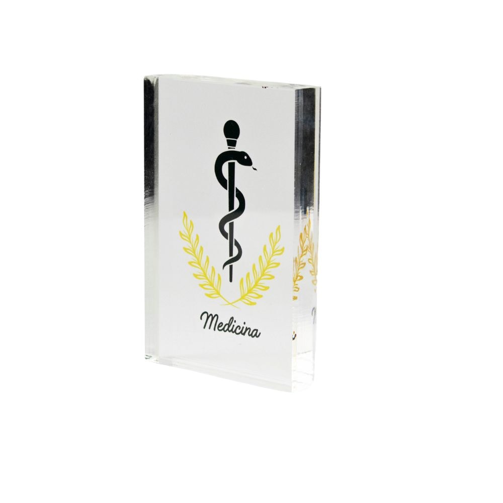 Placa de Mesa em Acrílico - Profissão Medicina