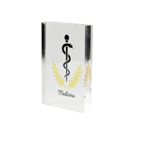 Placa de Mesa em Acrílico - Profissão Medicina