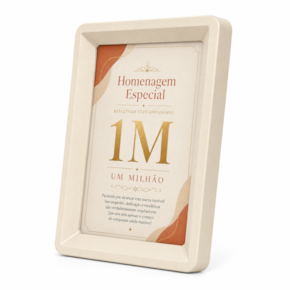 Placa de Premiação com Moldura Decorativa A4