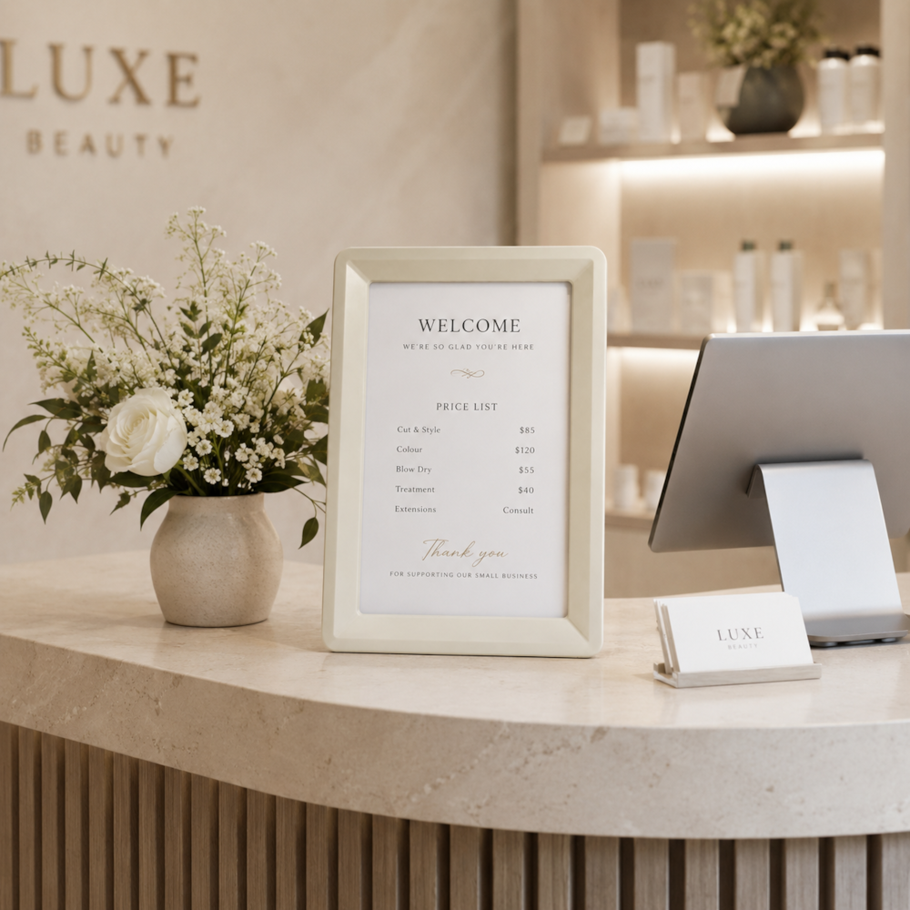 Placa de Premiação com Moldura Decorativa A5