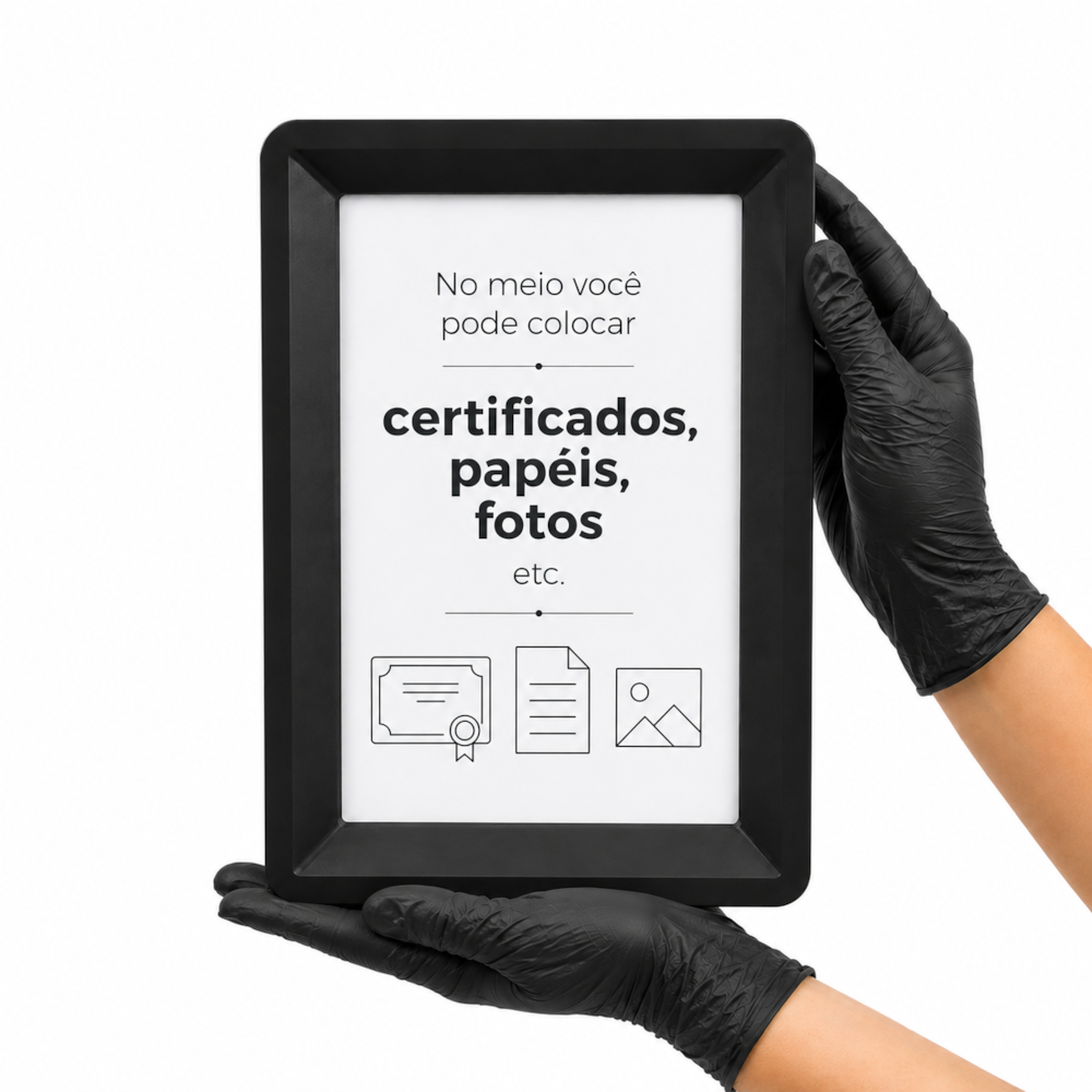 Placa de Premiação com Moldura Decorativa A5
