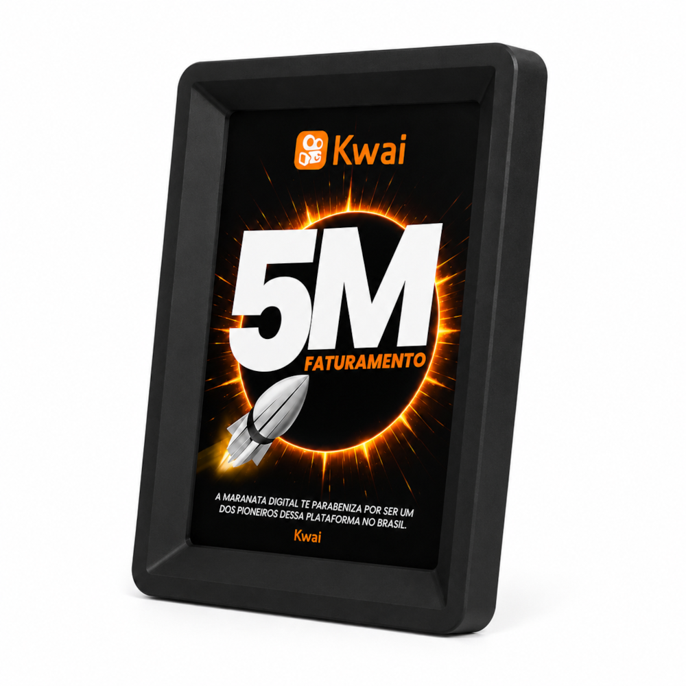 Placa de Premiação com Moldura Decorativa A5