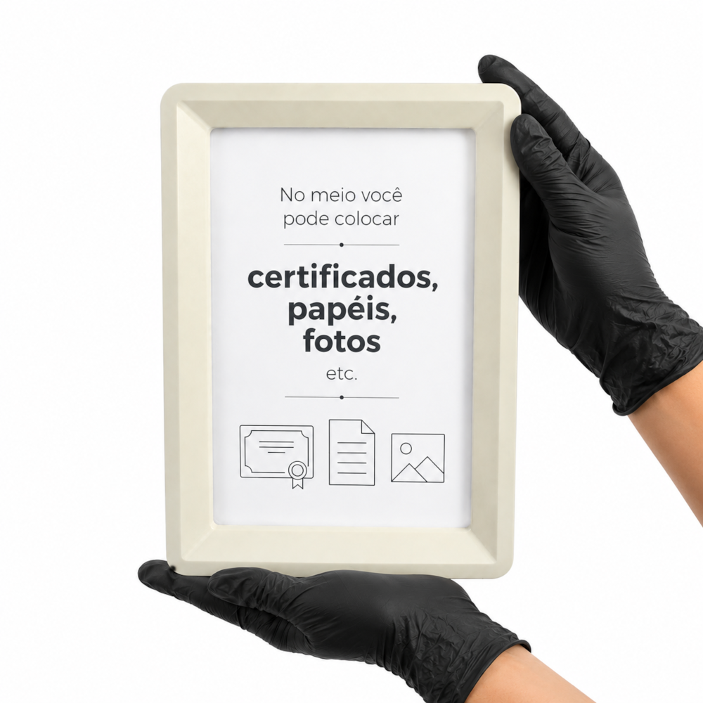 Placa de Premiação Personalizada com Moldura Decorativa A5