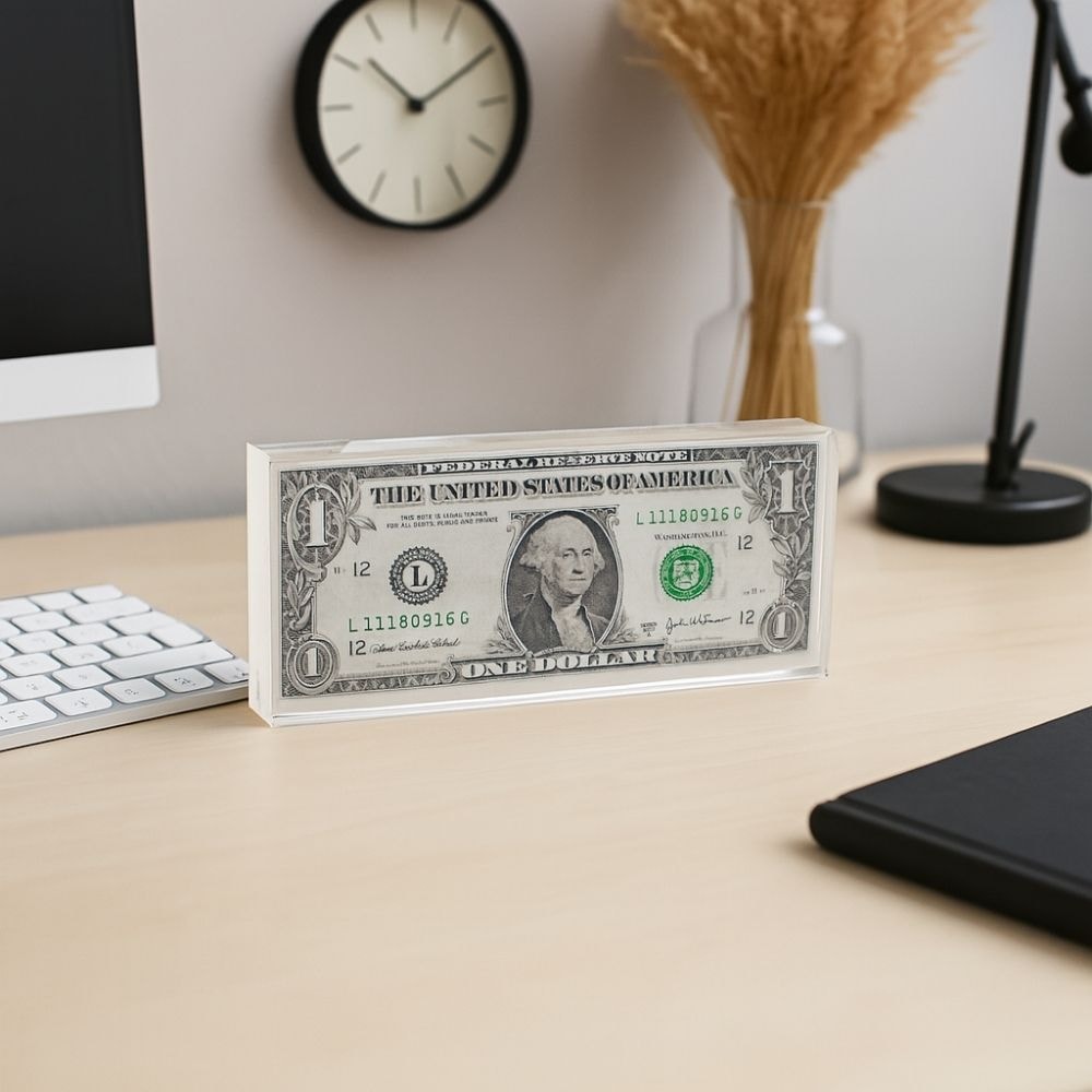 Placa Decorativa em Acrílico - Dólar