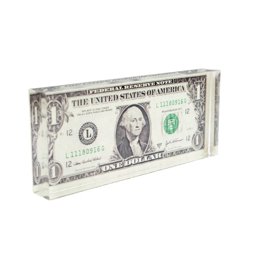 Placa Decorativa em Acrílico - Dólar