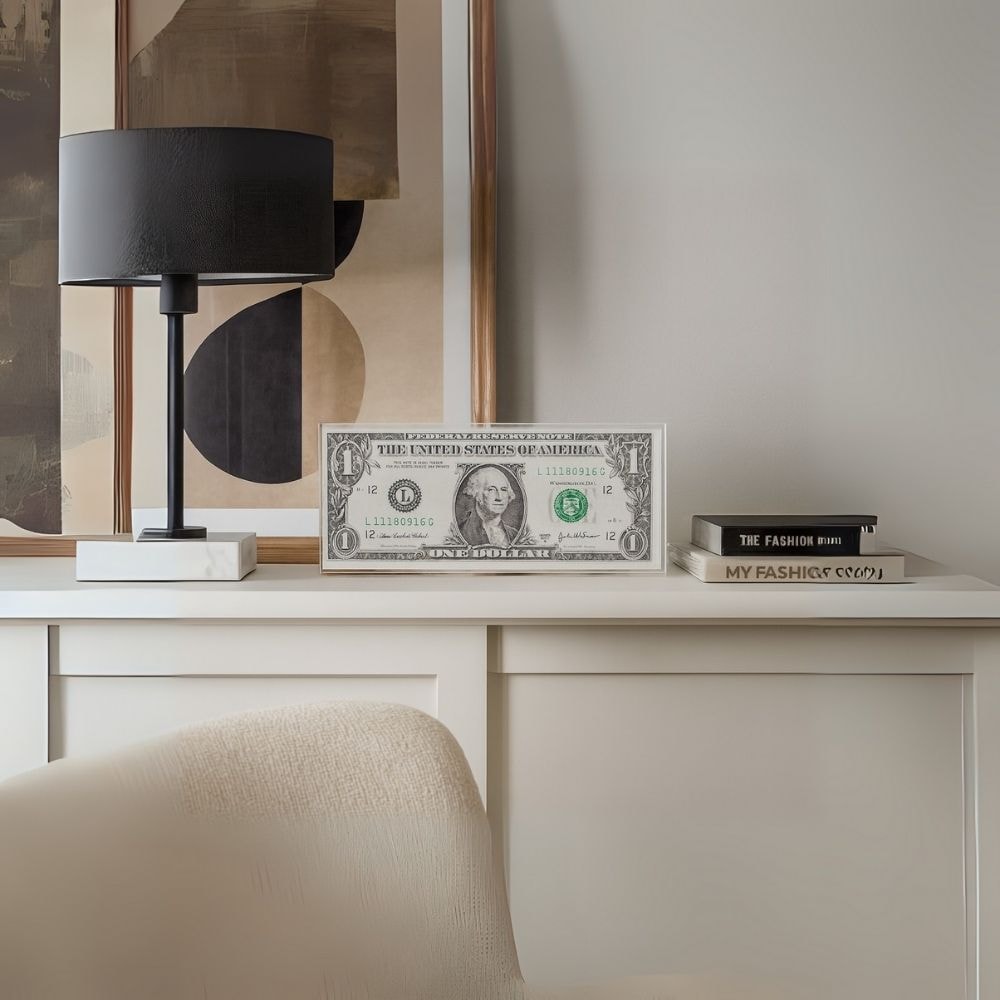 Placa Decorativa em Acrílico - Dólar