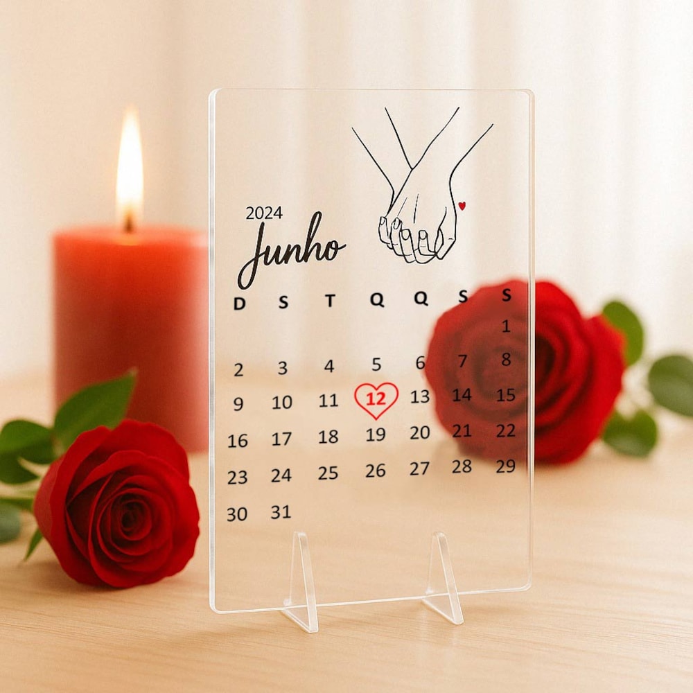 Placa Decorativa em Acrílico para Casal Placa Decorativa em Acrílico para Casal