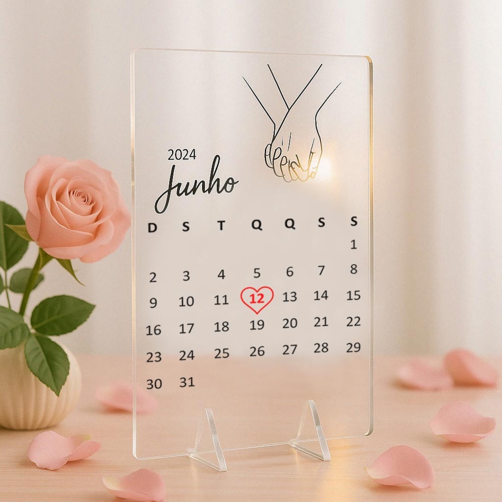 Placa Decorativa em Acrílico para Casal Placa Decorativa em Acrílico para Casal