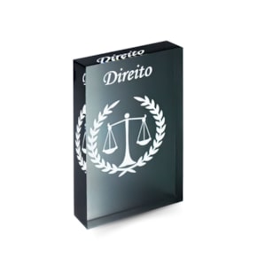 Placa Decorativa Escritório Balança da Justiça & Direito