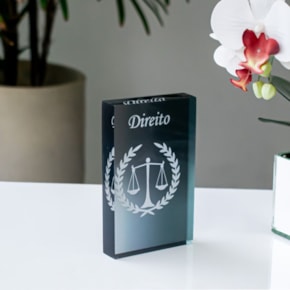 Placa Decorativa Escritório Balança da Justiça & Direito
