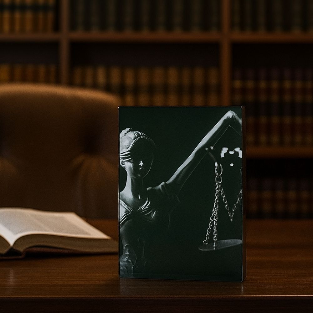 Placa Decorativa Escritório Deusa Têmis Advocacia & Direito