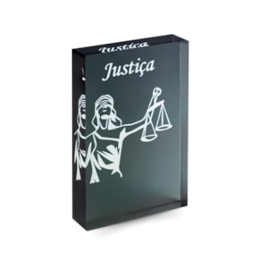 Placa Decorativa Escritório Deusa Têmis Justiça & Direito