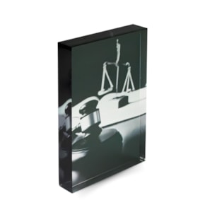 Placa Decorativa Escritório Martelo da Justiça Advocacia & Direito