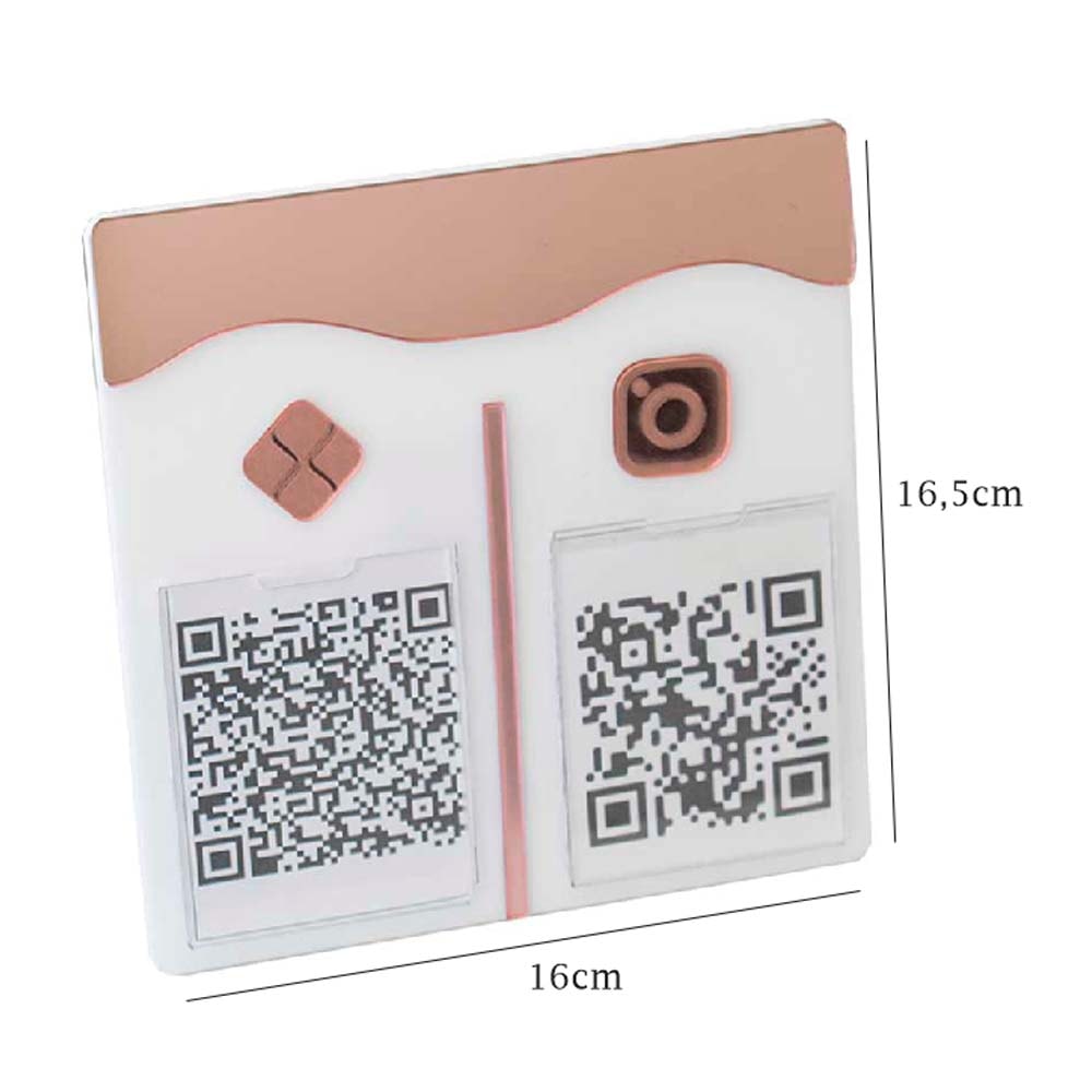 Placa e Display Pix Rosé com 2 Bolsas Placa e Display Pix Rosé com 2 Bolsas