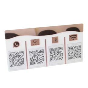 Placa e Display Pix Rosé com 4 Bolsas