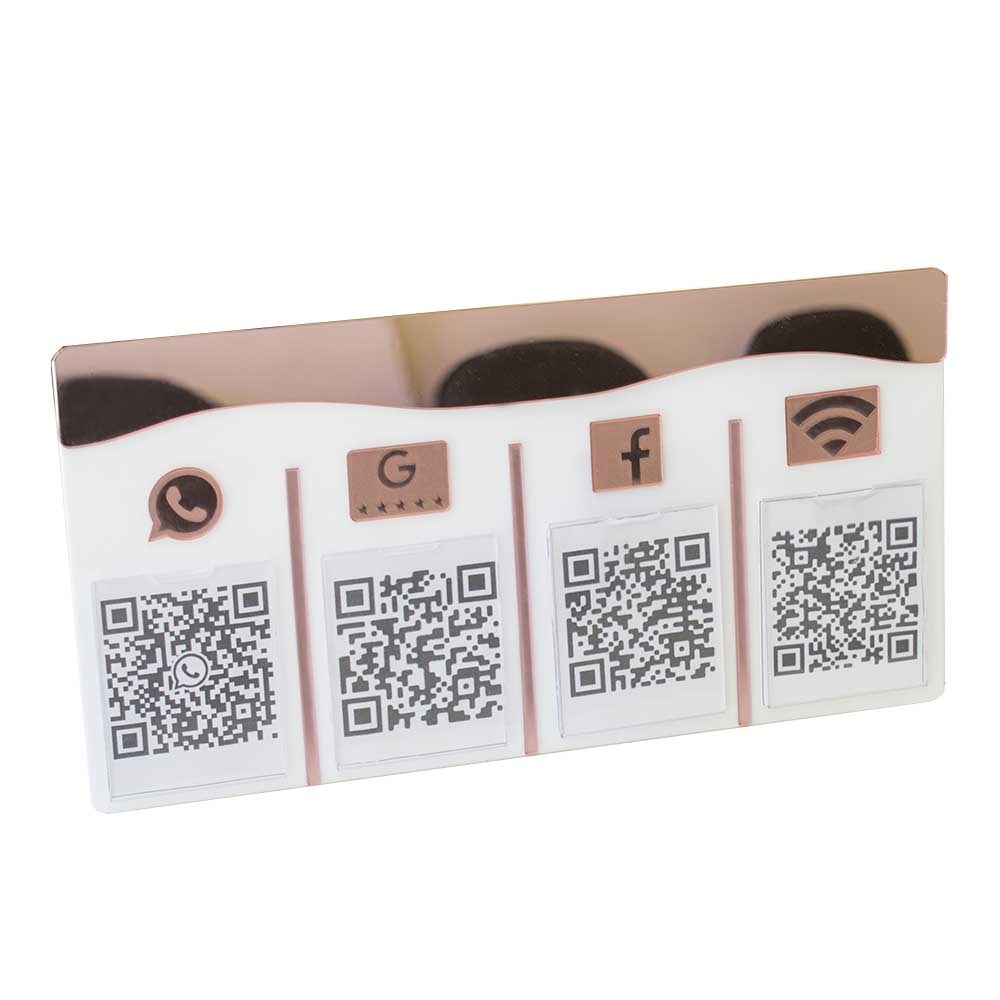 Placa e Display Pix Rosé com 4 Bolsas Placa e Display Pix Rosé com 4 Bolsas