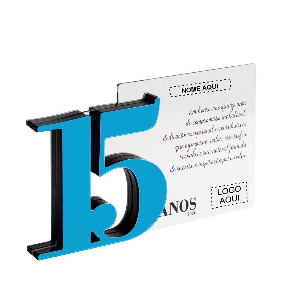 Placa Homenagem em Acrílico Personalizada 15 Anos Placa Homenagem em Acrílico Personalizada 15 Anos